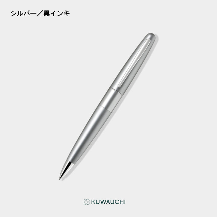 パイロット ボールペン「コクーン」(BCO-150R)シルバー全体像です。