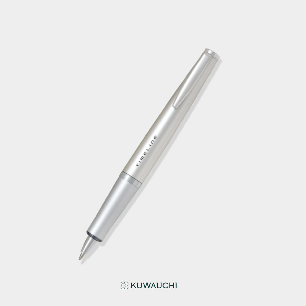パイロット　ボールペン　タイムライン　FUTURE（ BTL-5SR）ダイアモンドシルバー全体像です。