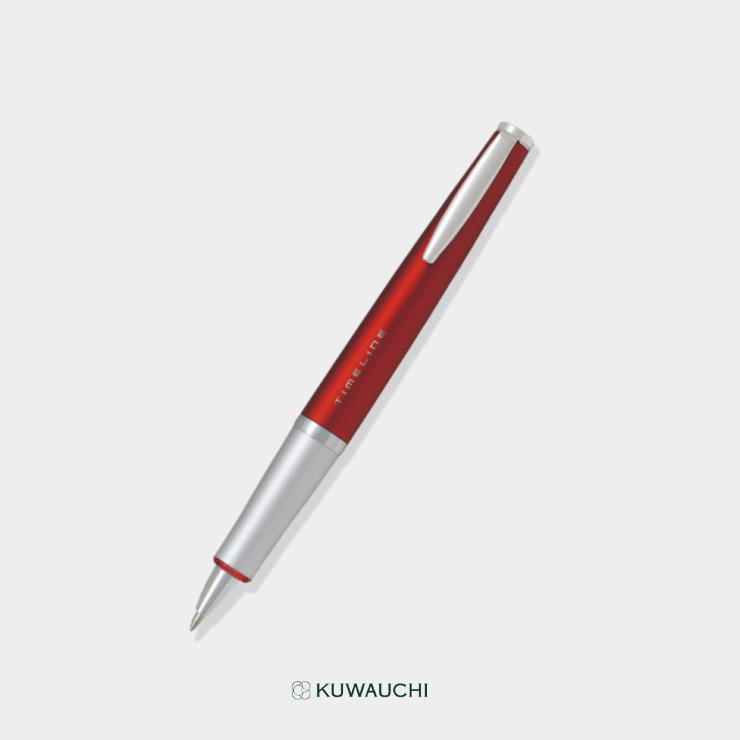 パイロット　ボールペン　タイムライン　FUTURE（ BTL-5SR）バーニングレッド全体像です。