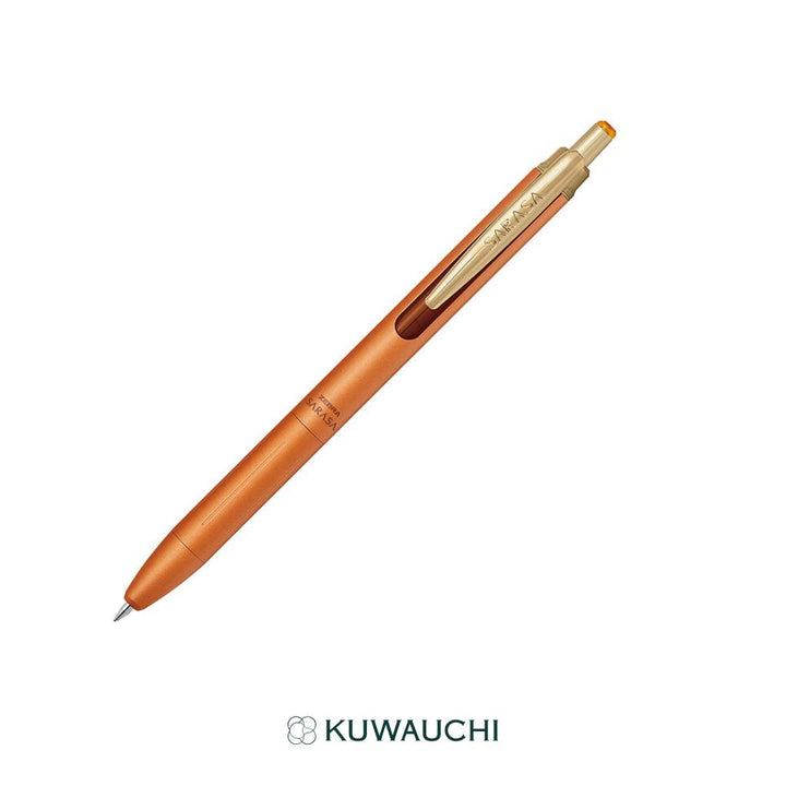 ゼブラ　 ジェルボールペン　サラサグランド0.5ｍｍ　　キャメルイエロー全体像です。