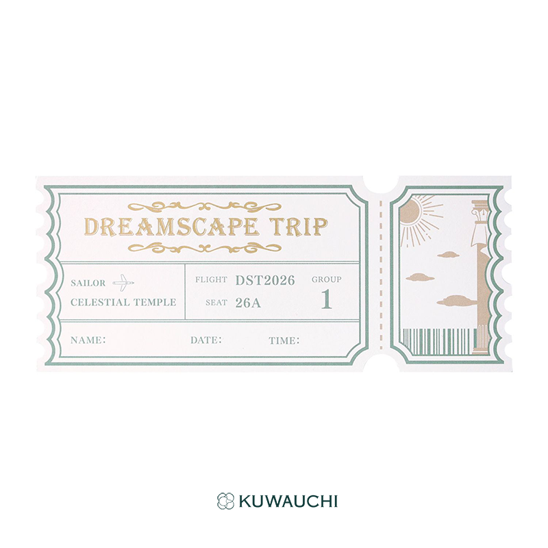 【限定品】セーラー万年筆　DREAMSCAPE TRIP　Vol.1 CELESTIAL TEMPLE　万年筆の付属品カードです。