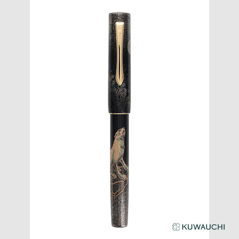 【限定品】Namiki 万年筆「狼月」Wolf Moom全体像です。