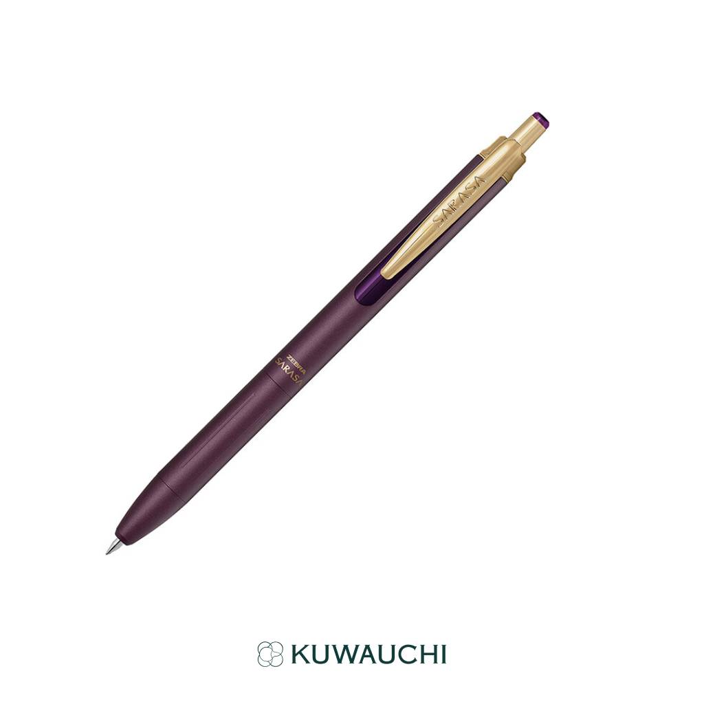 ゼブラ　 ジェルボールペン　サラサグランド0.5ｍｍ　ボルドーパープル全体像です。