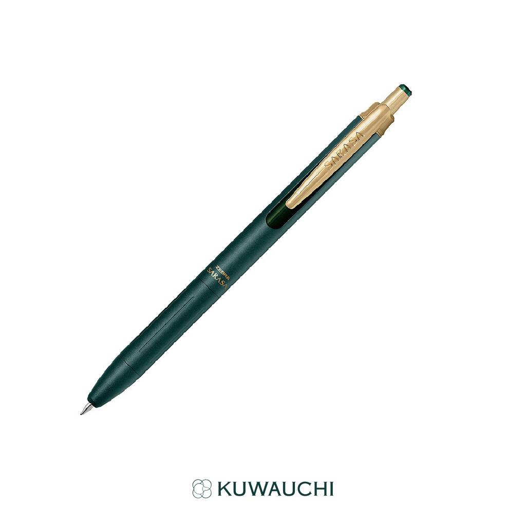 ゼブラ　 ジェルボールペン　サラサグランド0.3ｍｍ　　グリーンブラック全体像です。