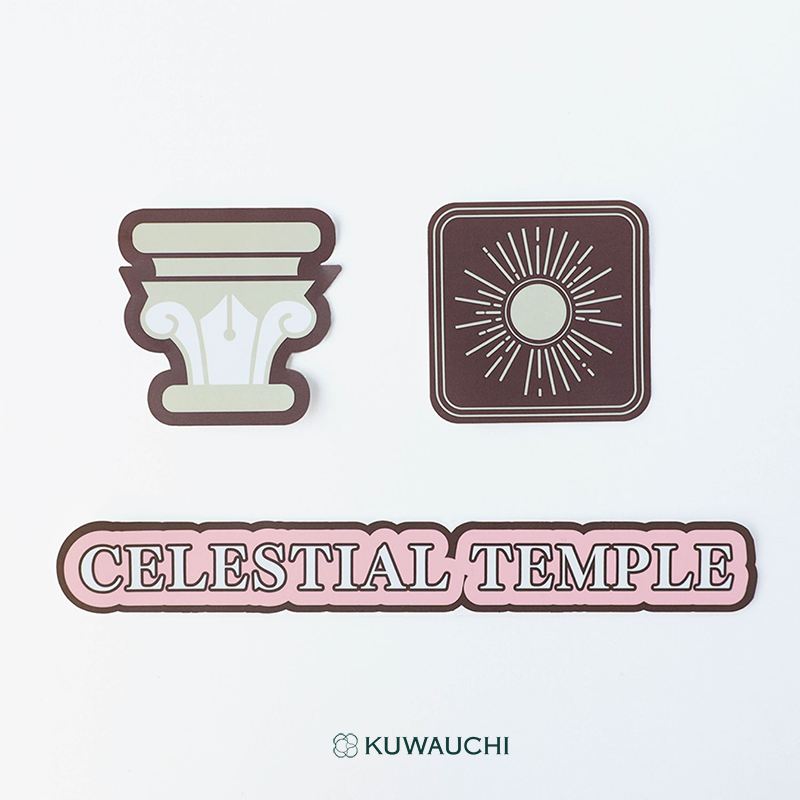 【限定品】セーラー万年筆　DREAMSCAPE TRIP　Vol.1 CELESTIAL TEMPLE　万年筆の付属品シールです。