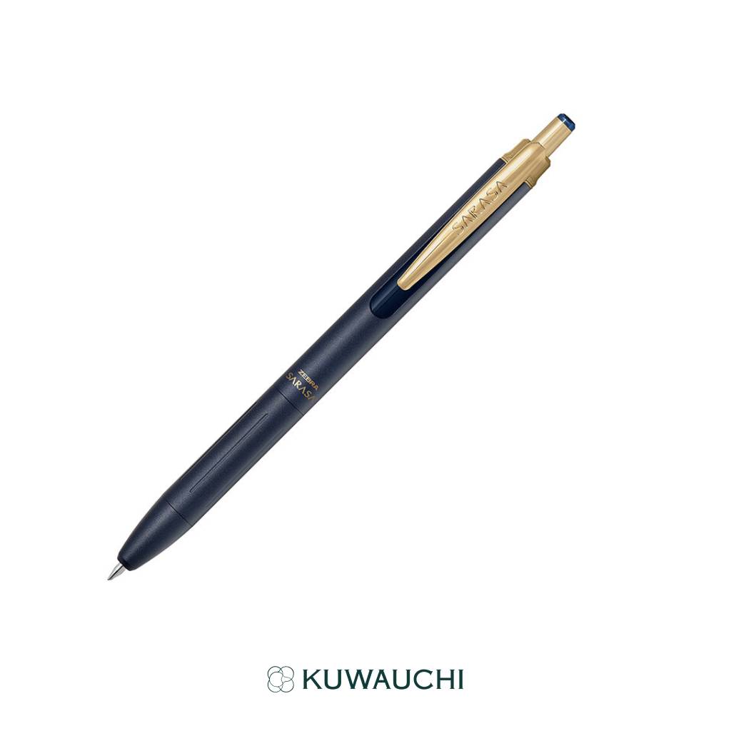 ゼブラ　ジェルボールペン　サラサグランド0.5ｍｍ　ダークブルー（インク　ブルーブラック）全体像です。
