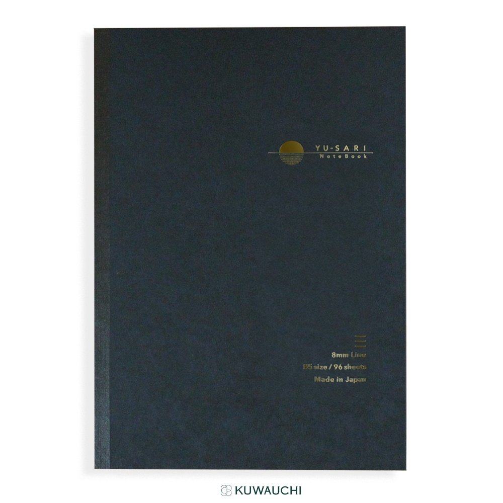 文具クワウチが販売するYUY-SARI横罫ノートB5サイズ　全体像です。