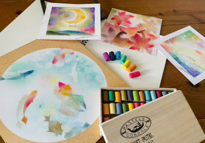 ＜9月第1.第３火曜日＞やさしい色で心をゆるめるパステルアート1DAYクラス