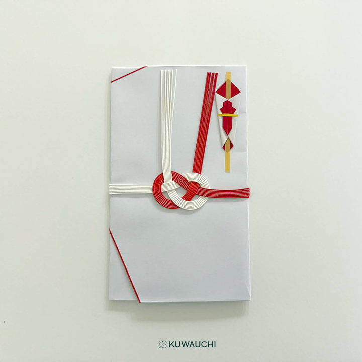 赤白7本金封厚口タイプ無地