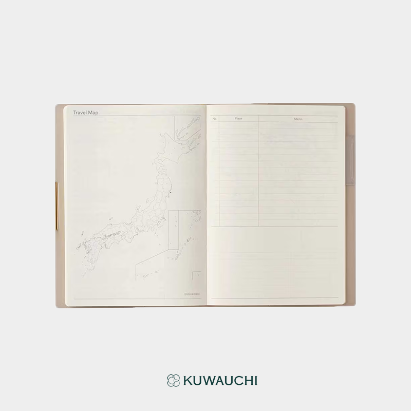 2026年4月始まり　NOLTY　ウィークリー手帳　エクリPlus（9863）  B6サイズ　トラベルマップです。