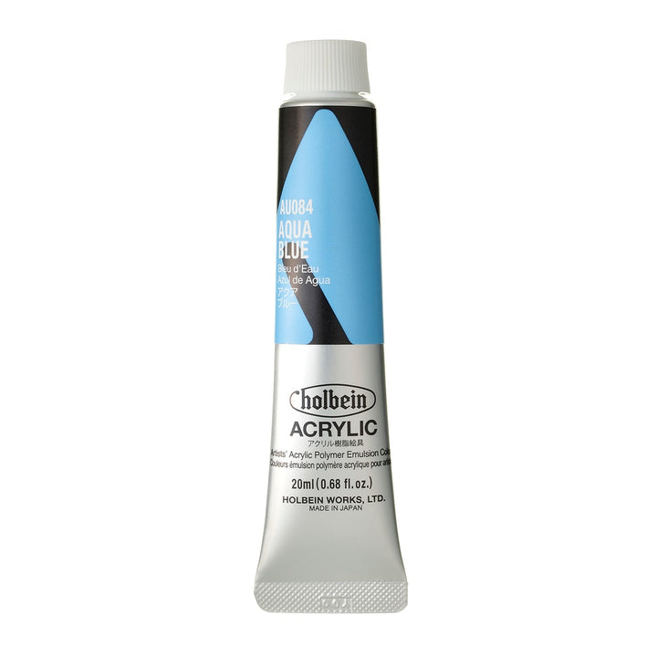 ｱｸﾘﾙ絵具 ｱｸﾘﾘｯｸｶﾗｰ20ml ｱｸｱ ﾌﾞﾙｰ au084