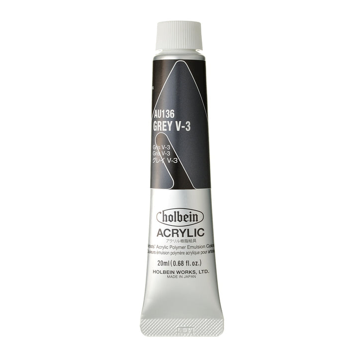 ｱｸﾘﾙ絵具 ｱｸﾘﾘｯｸｶﾗｰ20ml ｸﾞﾚｲ V-3 au136