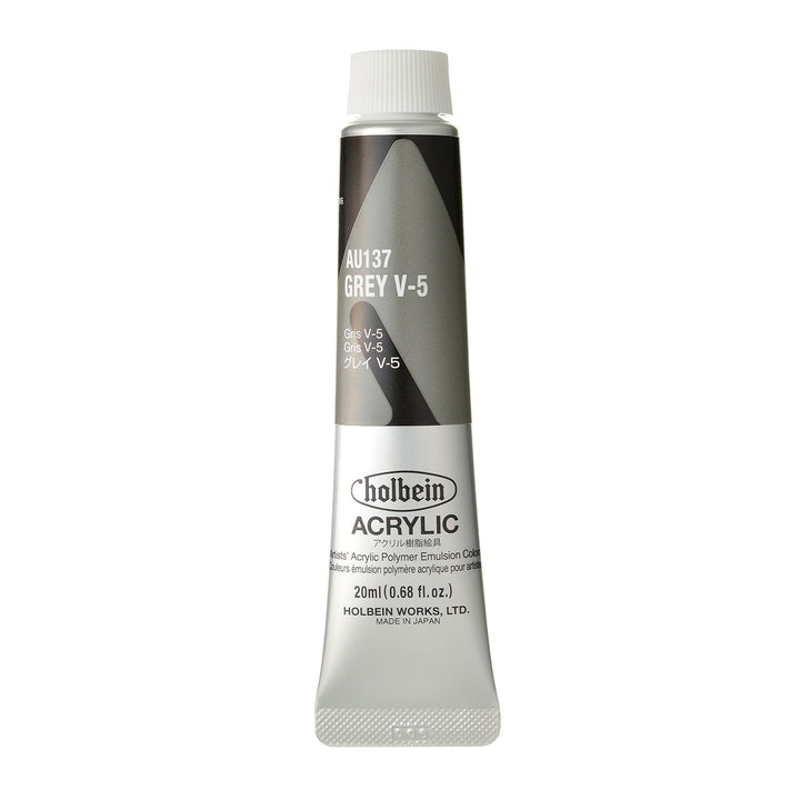 ｱｸﾘﾙ絵具 ｱｸﾘﾘｯｸｶﾗｰ20ml ｸﾞﾚｲ V-5 au137