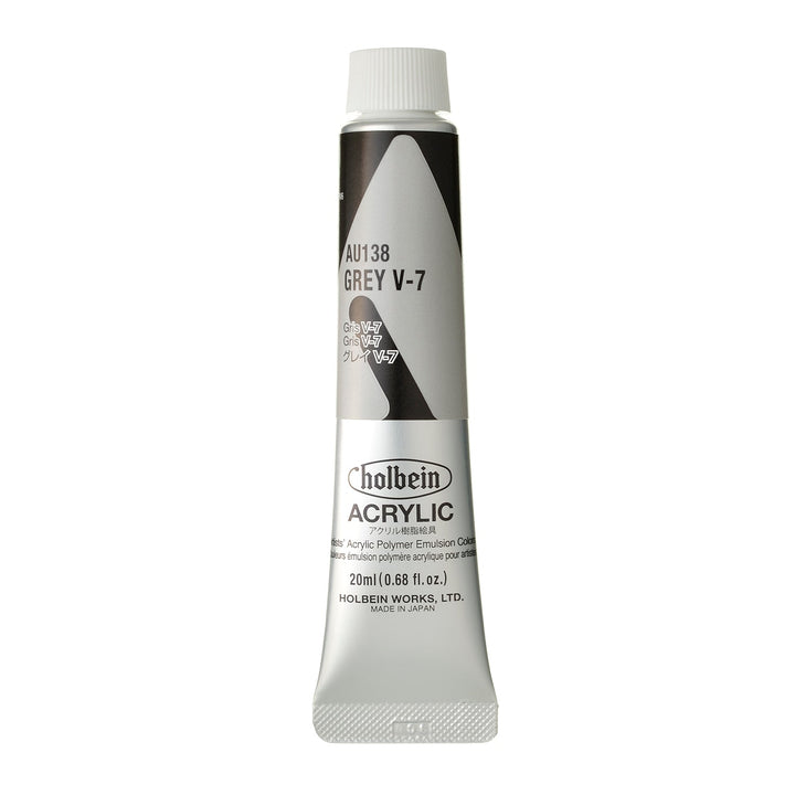 ｱｸﾘﾙ絵具 ｱｸﾘﾘｯｸｶﾗｰ20mlｸﾞﾚｲ V-7 au138