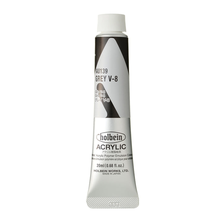 ｱｸﾘﾙ絵具 ｱｸﾘﾘｯｸｶﾗｰ20ml ｸﾞﾚｲ V-8 au139