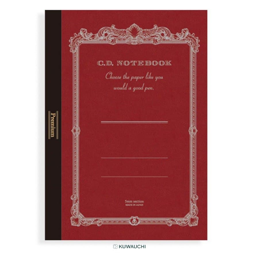 文具クワウチが販売する紳士なノート　A５全体像です。