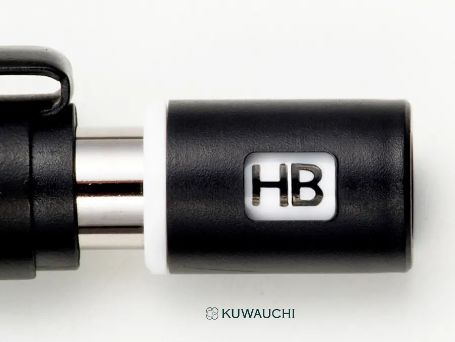 ぺんてる　シャープペンシル 　グラフ1000〈フォープロ〉　シャープペン替芯硬度を表示できる、芯硬度表示窓。