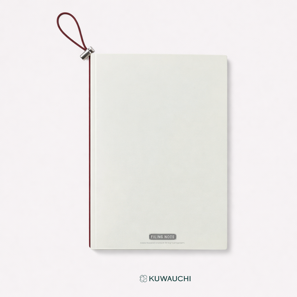 キングジム A4サイズ　ファイリングノート 9914レトロホワイト全体像です。