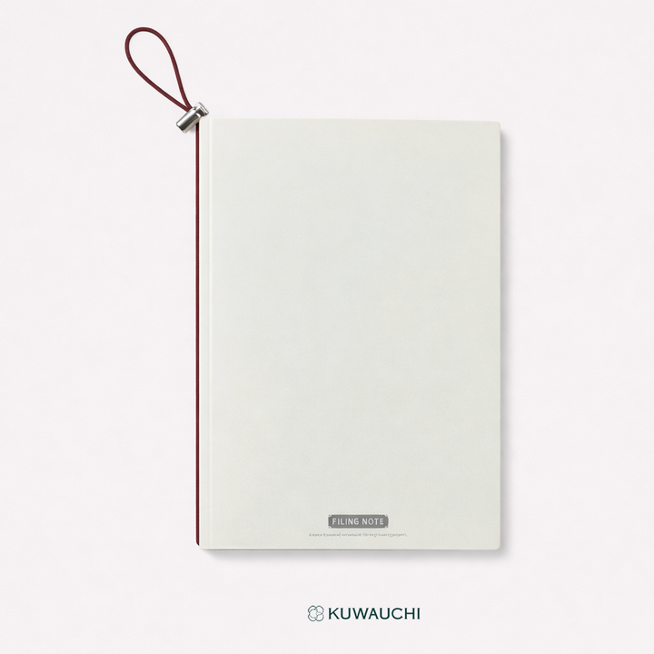 キングジム A5サイズ　ファイリングノート レトロホワイト全体像です。