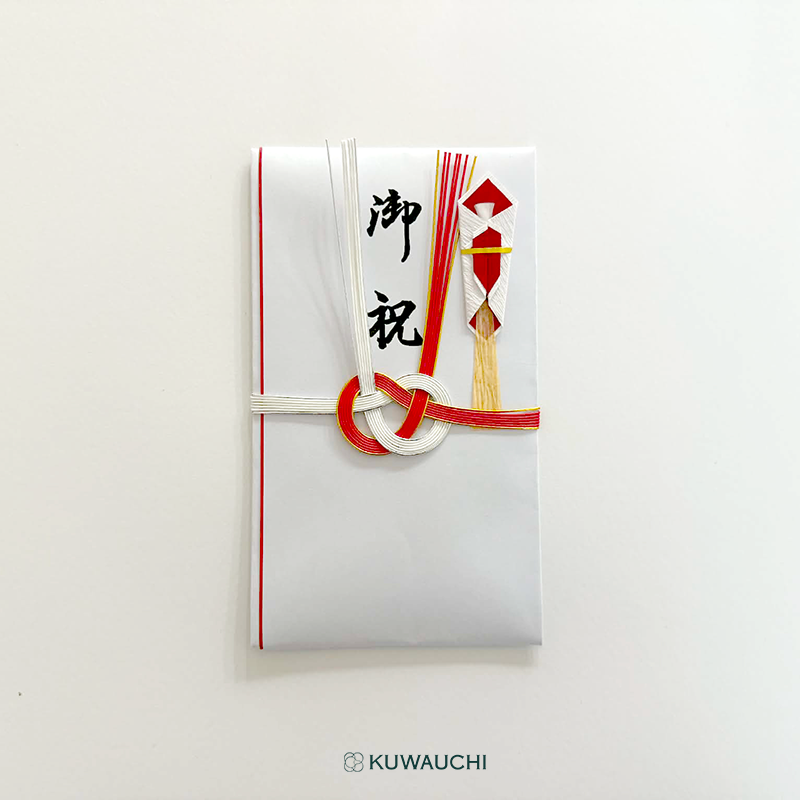 祝儀袋 たとう折金封赤白耳金銀「御祝」字入り