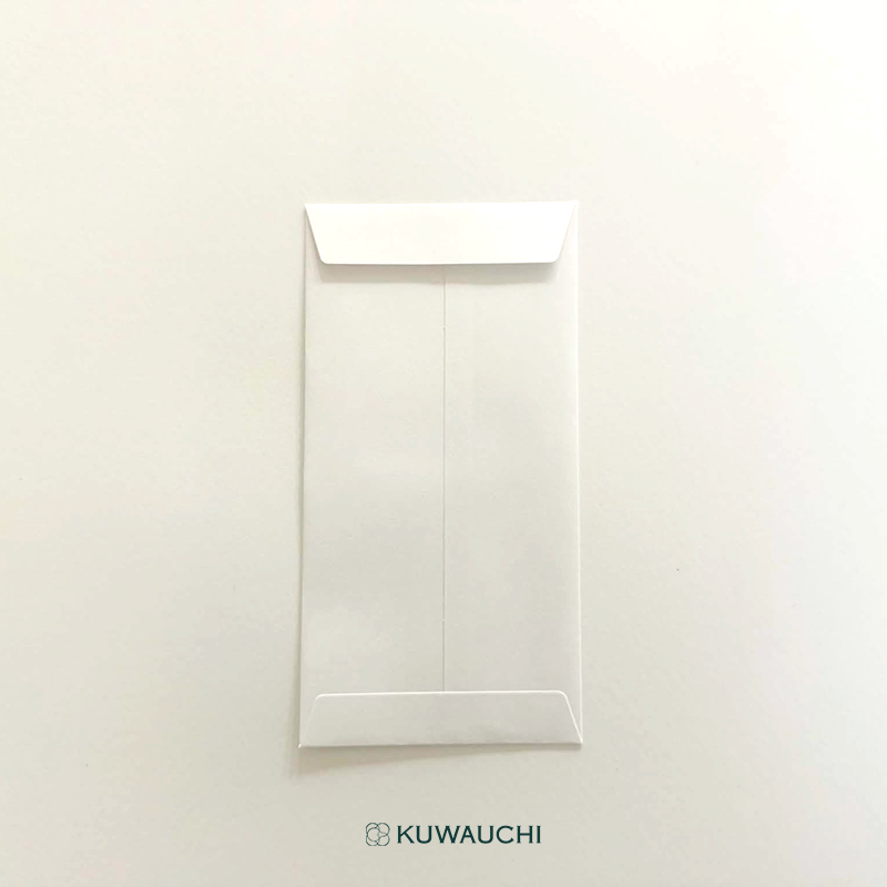 祝儀袋 金封　赤白7本結「御祝」千型封筒裏面です。