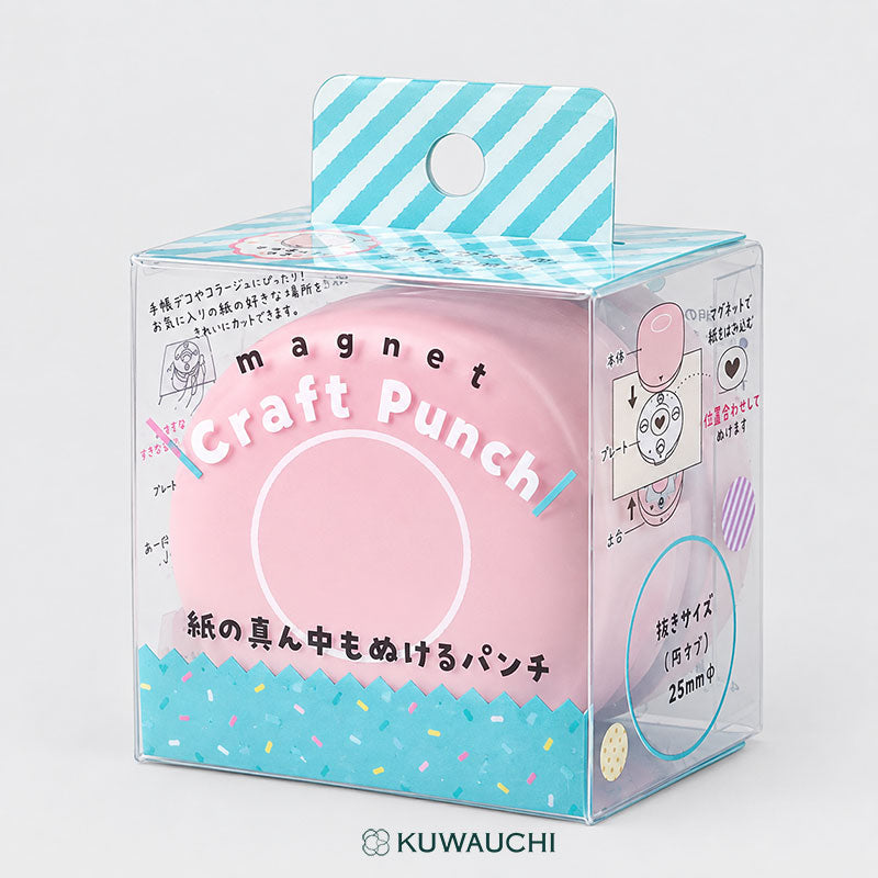 クツワ「マグネット式クラフトパンチ」全体像です。