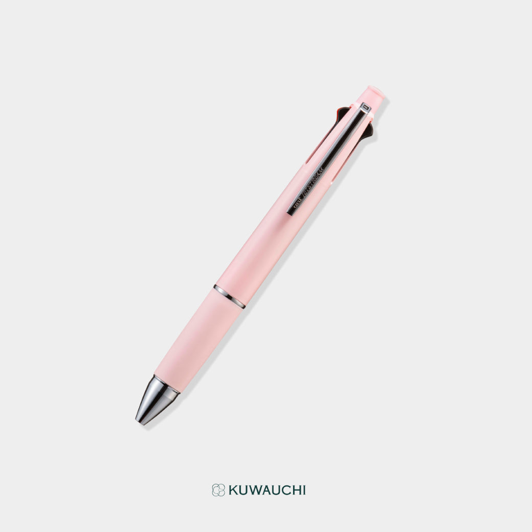 三菱鉛筆　多機能ボールペン　ジェットストリーム 4＆1　ボール径0.38ｍｍ　ソフトピンク全体像です。