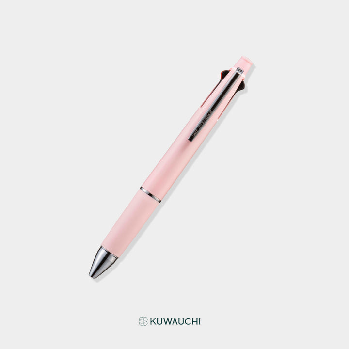三菱鉛筆　多機能ボールペン　ジェットストリーム 4＆1　ボール径0.38ｍｍ　ソフトピンク全体像です。