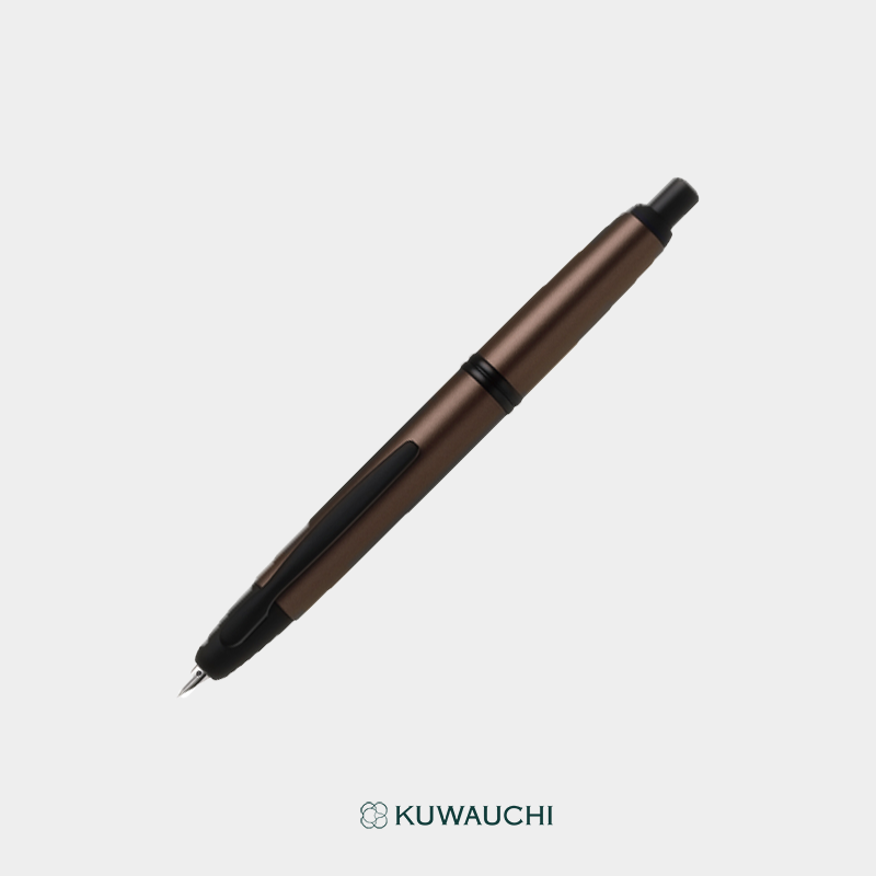パイロット　ノックひとつで、万年筆「キャップレス」新色（特殊合金ペン）マットカッパーです。
